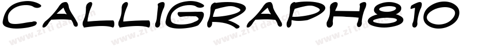 Calligraph810 BT Italic字体转换